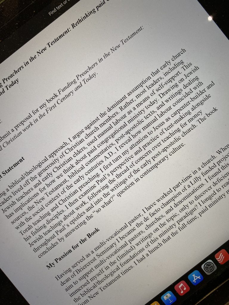 Book proposal submission